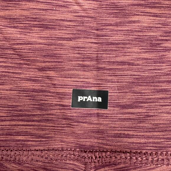 prAna Kimble Short M Flannel Heather High Rise Yoga Biker Shorts NWT - Picture 5 of 9